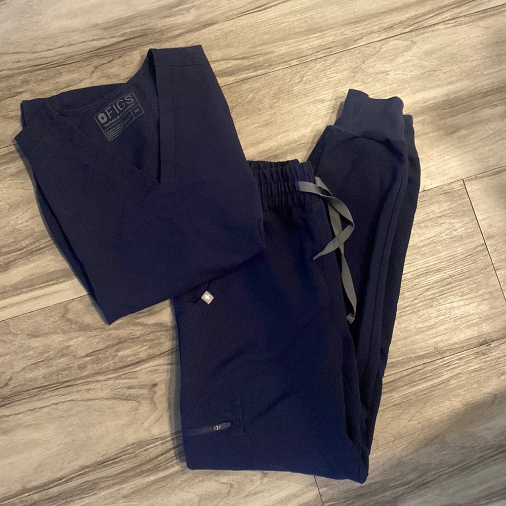 Navy Blue FIGS Set XS